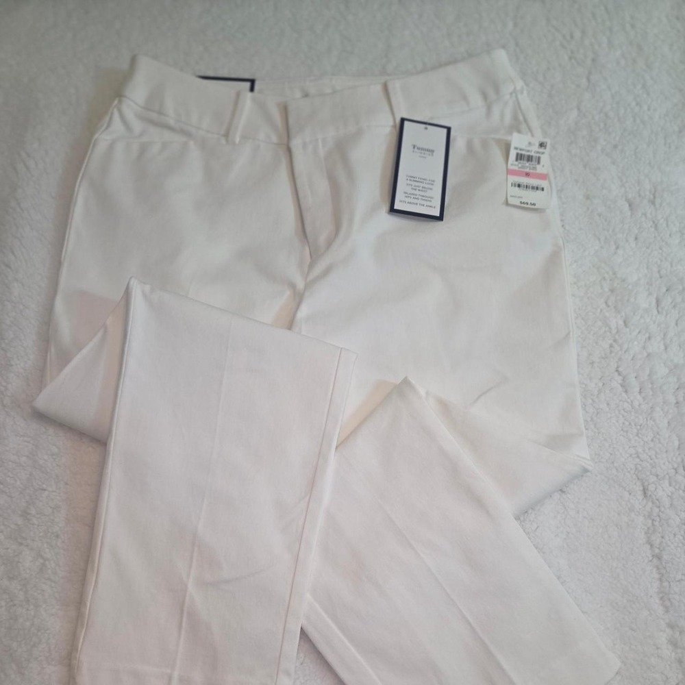 White cropped slacks.  Nwt